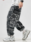 Summer Cargo Male Casual Printed Japanese Style Streetwear Pants