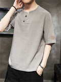 Traditional Chinese Solid Color Hot Men's Shirts