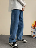 Autumn Men's Cozy Floor-Length Classic All Match Jeans