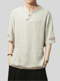 Traditional Chinese Solid Color Hot Men's Shirts