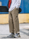 Men's Korean Style Autumn New Cargo Straight Leg Long Pants