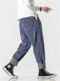 Fashion Cozy Rolled Edge Corduroy Pants for Men