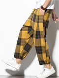 Casual Linen Bloomers Loose Pants