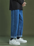 Spring Casual Long Pants Straight Jeans