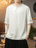 Traditional Chinese Solid Color Hot Men's Shirts