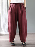 Spring Summer Large-size Retro Women's Harem Pants