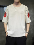 New Summer Stitchwork Relaxed Men's Shirts