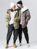 Chinese Streetwear Winter Hooded Designer Coat