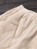 Solid Color Retro Corduroy Harem Pants