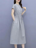 Women's Stylish Cotton Linen Dresses for Summer