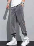 Comfy Stretchy Slim Ankle Banded Denim Pants