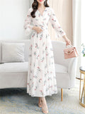 Chiffon French Style Elegant Ladies Dresses