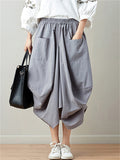 Women's Beautiful Linen Bloomer Skirts with Big Pockets