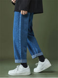 Spring Casual Long Pants Straight Jeans