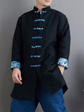 Vintage Chinese Medium Type Casual Men's Coats