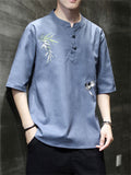 Chinese Hanfu Embroidered Popular Men's Shirts