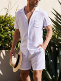 Men's Comfy Summer Linen Sets for Beaches