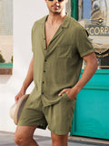 Men's Comfy Summer Linen Sets for Beaches