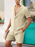 Men's Comfy Summer Linen Sets for Beaches