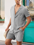 Men's Comfy Summer Linen Sets for Beaches