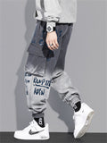 Men's Cool Printed Multi Pockets Cargo Jeans