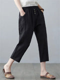 Thin Cotton Linen Oversized Harem Ladies Pants