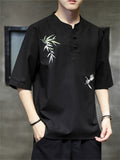 Chinese Hanfu Embroidered Popular Men's Shirts