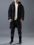 Men's Asian Inspired Warm Hooded Long Coats For Winter