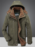 Best Winter Windproof Padded Mid Length Warm Men's Coats