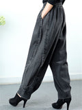 Women's Elastic Waist Wide Leg Jeans