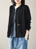 Women's Korean Style Zip Up Baseball Jackets