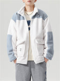 Male Newest Splice Lamb Cashmere Cozy Cotton Coats