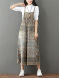 Casual Printed Wide-leg Pants Jumpsuits