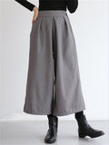 Women's Leisure Pure Color Oversized Wide Leg Pants