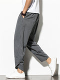 Casual Comfy Striped Linen Pants for Men