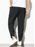 Casual Comfy Striped Linen Pants for Men