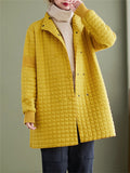 Autumn Winter Double Button Cotton Women's Jackets