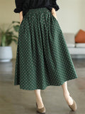 Women's Early Autumn New Arrival Wave Dot Skirt