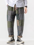 Winter Thick Loose Plaid Woolen Pants