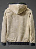 Men's Winter Cashmere Hoodie Sports Coat