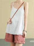 Women's Cute Cozy Cotton Linen Camisole