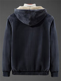 Men's Winter Cashmere Hoodie Sports Coat