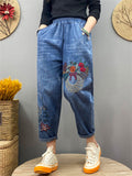 Female Vintage Washed Embroidered Perfect Jeans