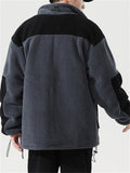 Male Newest Splice Lamb Cashmere Cozy Cotton Coats