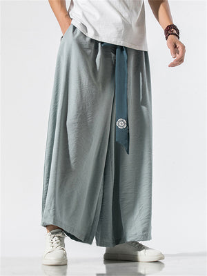 Stylish Cozy Linen Hakama Pants for Men