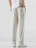 Lightweight Breathable Straight Leg Casual Linen Pants for Men