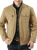 Men's Loose Stand Collar Cool Coats