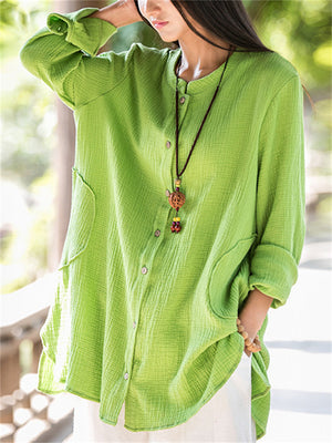 Chinese Style Simple Comfy Women's Jackets