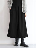 Women's Leisure Pure Color Oversized Wide Leg Pants