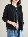 Women's Korean Style Zip Up Baseball Jackets